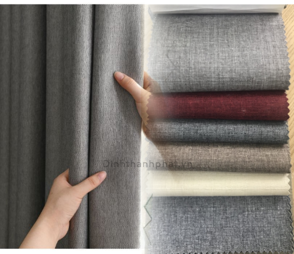 Chất liệu vải rèm dày dặn cách nhiệt hiệu quả